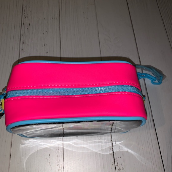 LOUNGEFLY MTV 2 Piece clear crossbody with pouch - Picture 3 of 8